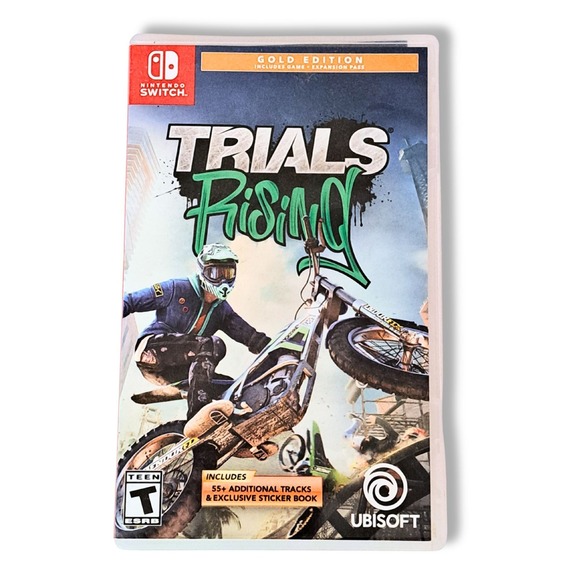 Ubisoft Other - Ubisoft Trials Rising Gold Edition Nintendo Switch Game Expansion Pass Stickers